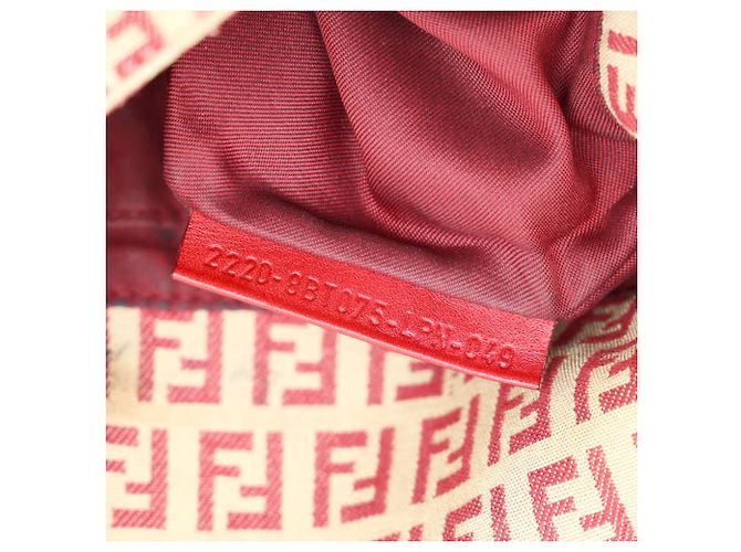 Borsa a tracolla Fendi Zucchino Rosso Beige - vista 11