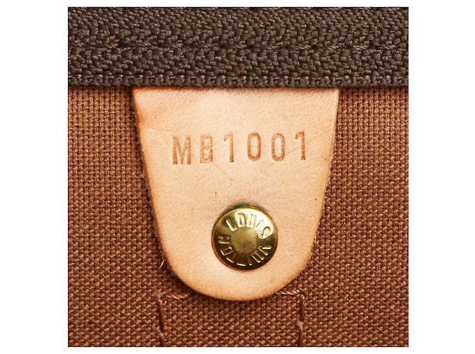 Louis Vuitton Monogram Keepall Bandoulière 55 Boston Bag Marrone - vista 10