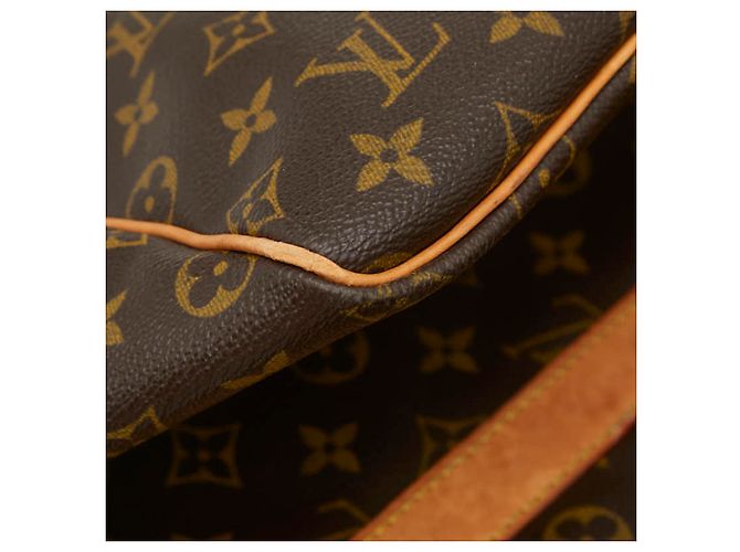 Louis Vuitton Monogram Keepall Bandoulière 55 Boston Bag Marrone - vista 6