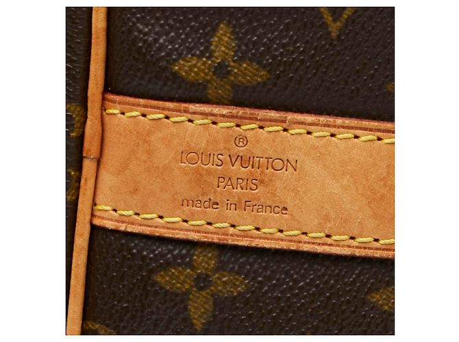 Louis Vuitton Monogram Keepall Bandoulière 55 Boston Bag Marrone - vista 9