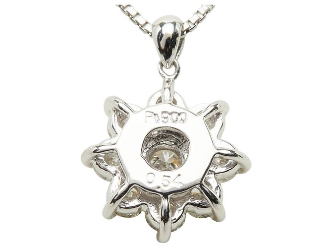 Colar com Pingente Seiko Platinum Diamond Snowflake - vista 3