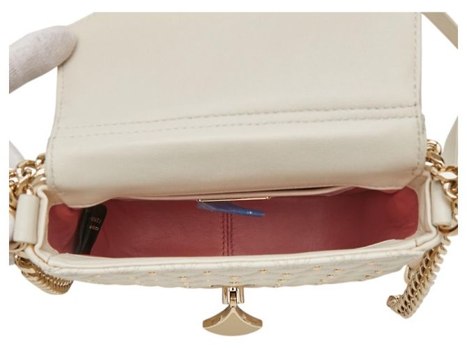 Bulgari Bolsa de Ombro e Tiracolo com Corrente Bvlgari Diva Dream Cru - vista 9