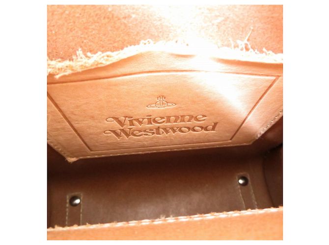Borsa a tracolla verticale in pelle rigida 2-Way Vivienne Westwood Bianco - vista 7