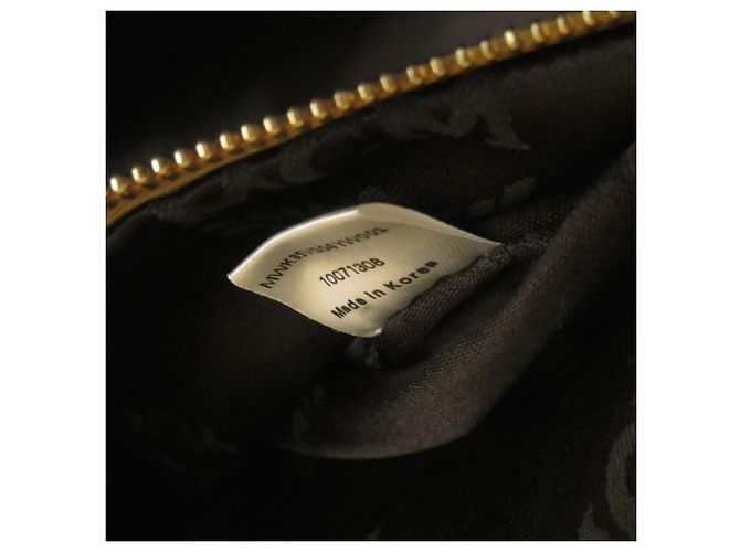 Zaino in pelle goffrata oro MCM D'oro - vista 8