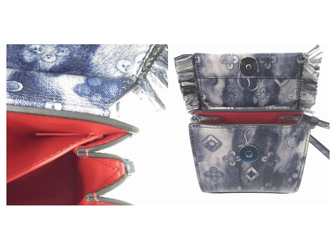 Christian Louboutin Mini Bag 2-Way Paloma Nano Leather Blu navy - vista 13