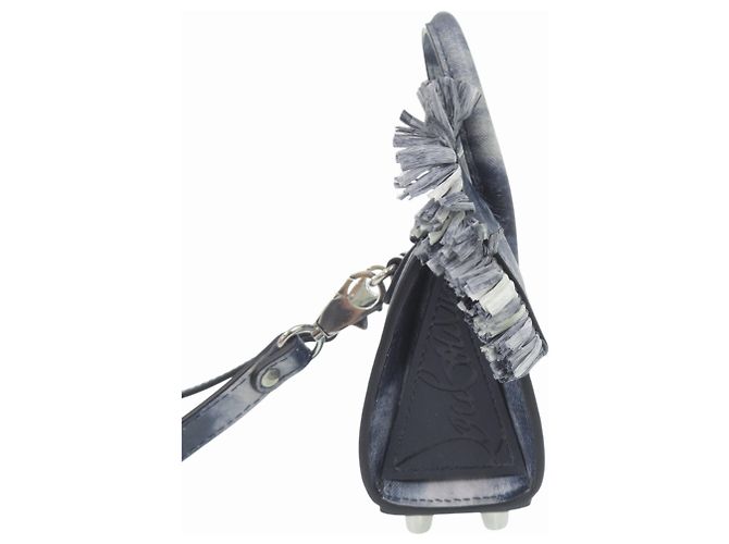 Christian Louboutin Mini Bag 2-Way Paloma Nano Leather Blu navy - vista 6