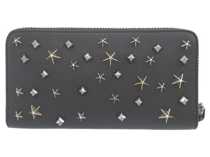 Christian Louboutin Bi-Fold Langbeutel aus schwarzem Leder - Ansicht 3