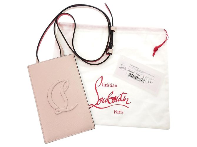 Borsa a tracolla per telefono Christian Louboutin By My Side Rosa Rosso - vista 2
