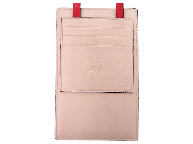 Borsa a tracolla per telefono Christian Louboutin By My Side Rosa Rosso - vista 3