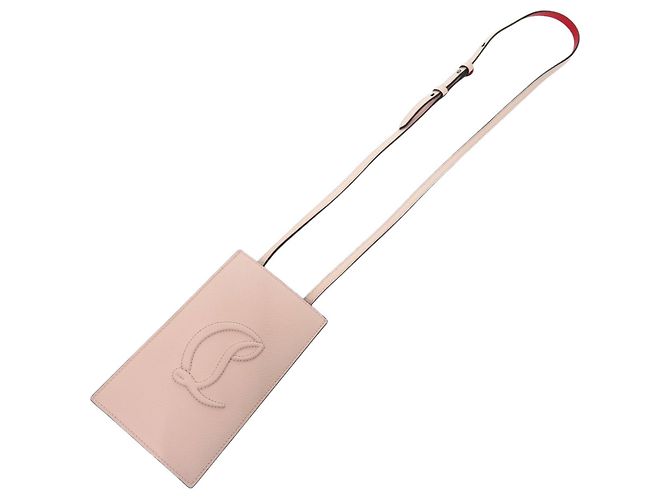 Borsa a tracolla per telefono Christian Louboutin By My Side Rosa Rosso - vista 6