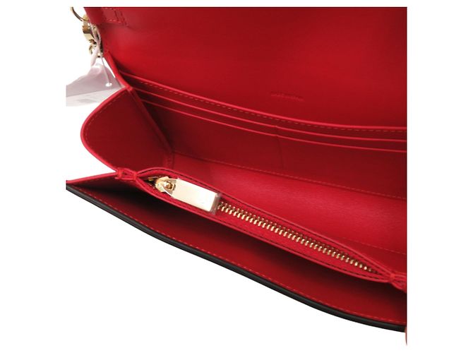 Borsa a tracolla in pelle con stampa leopardata Christian Louboutin Marrone - vista 8