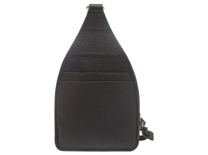 Borsa a spalla mini in pelle nera Christian Louboutin LOUBIFUNK Nero - vista 3