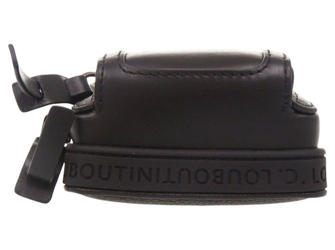 Borsa a spalla mini in pelle nera Christian Louboutin LOUBIFUNK Nero - vista 4