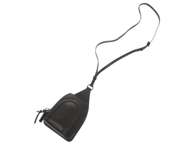 Borsa a spalla mini in pelle nera Christian Louboutin LOUBIFUNK Nero - vista 6