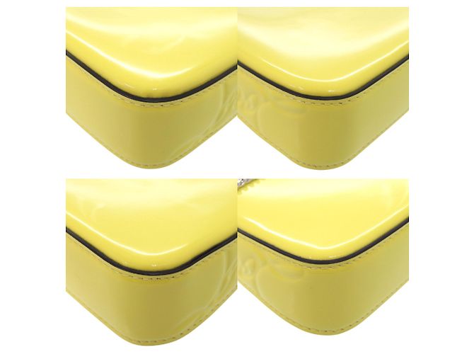 Borsa a tracolla con catena Christian Louboutin LOUBILA Giallo - vista 4