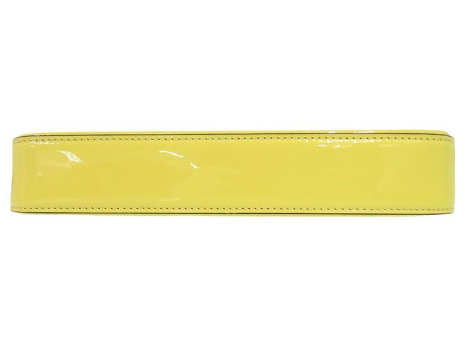 Borsa a tracolla con catena Christian Louboutin LOUBILA Giallo - vista 5