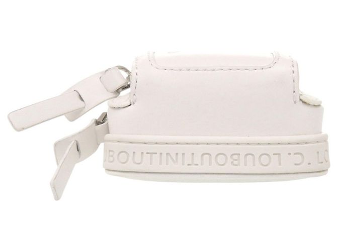 Borsa a tracolla mini in pelle Christian Louboutin LOUBIFUNK Bianco - vista 4