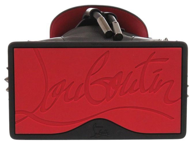 Christian Louboutin Explorer Funk Spike Stud Leder-Rucksack Schwarz - Ansicht 3