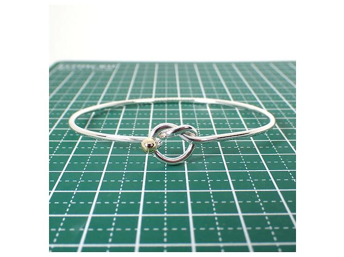 Autre Marque Tiffany & Co. 925 750 Love Knot Bangle - Ansicht 10