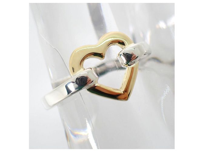 Autre Marque Anello Cuore Tiffany & Co. in Argento Sterling e Oro Giallo - vista 6