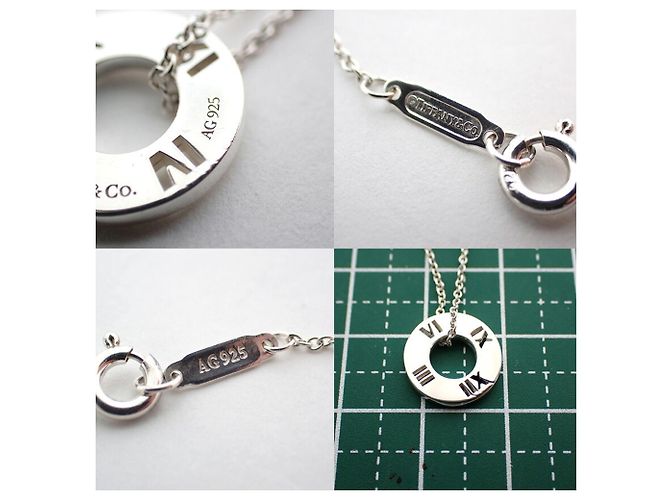 Autre Marque Collana con pendente Tiffany & Co. Ag925 Atlas Circle - vista 10