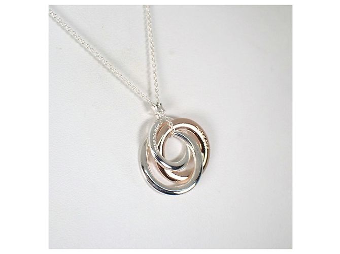 Autre Marque Collana con pendente Tiffany & Co. 925 Metal 1837 Triple Interlocking - vista 3