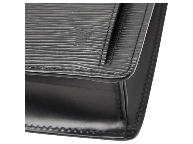 Louis Vuitton Epi Pochette Sellier Dragonne Clutch Tasche Schwarz - Ansicht 4