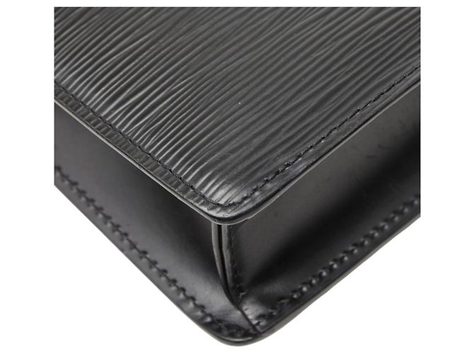 Louis Vuitton Epi Pochette Sellier Dragonne Clutch Tasche Schwarz - Ansicht 7