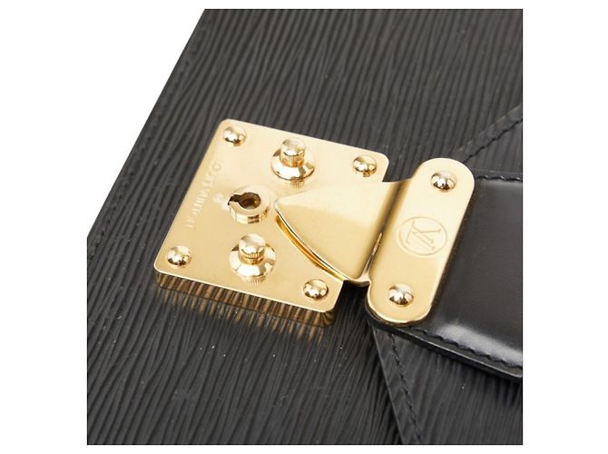 Louis Vuitton Epi Pochette Sellier Dragonne Clutch Tasche Schwarz - Ansicht 8