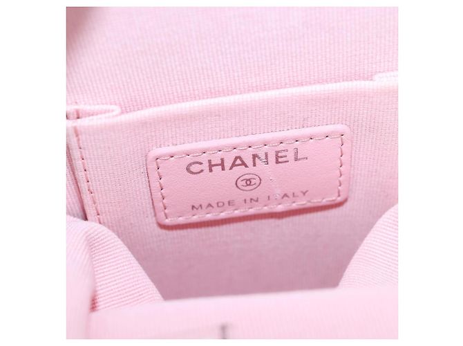 Clutch Chanel CC Frame com corrente em pele de cordeiro acolchoada e plexiglass Branco - vista 6