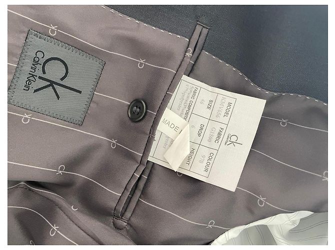 Fato Calvin Klein Cinza Antracite - vista 6