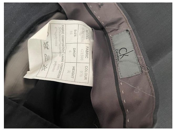 Fato Calvin Klein Cinza Antracite - vista 9