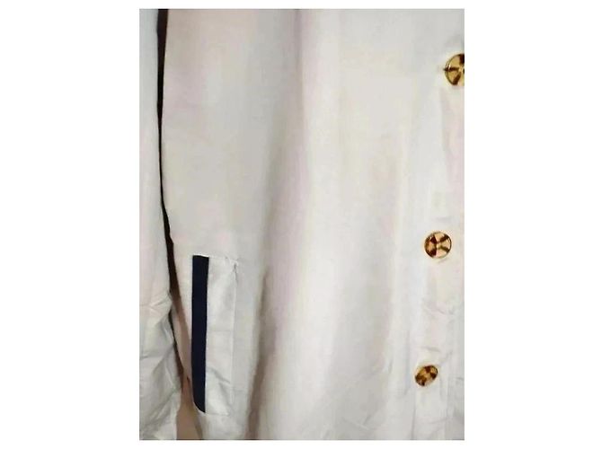 Pierre Balmain Light Trendy Couture Trenchcoat Weiß - Ansicht 10