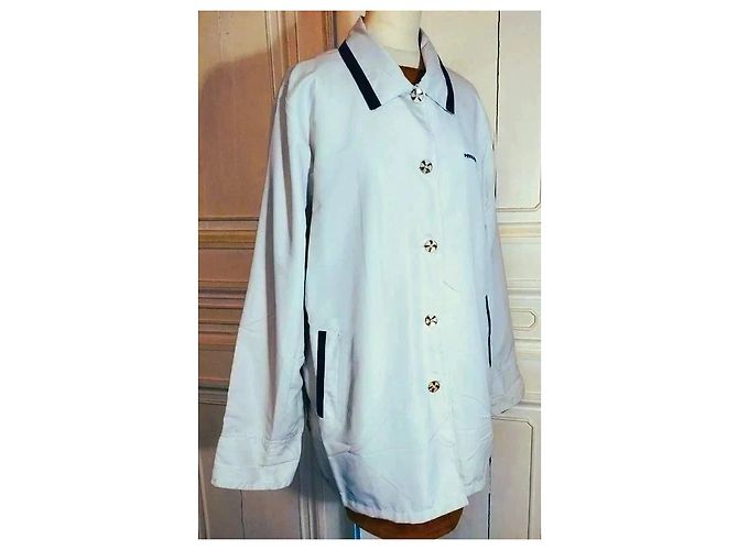Pierre Balmain Light Trendy Couture Trenchcoat Weiß - Ansicht 12