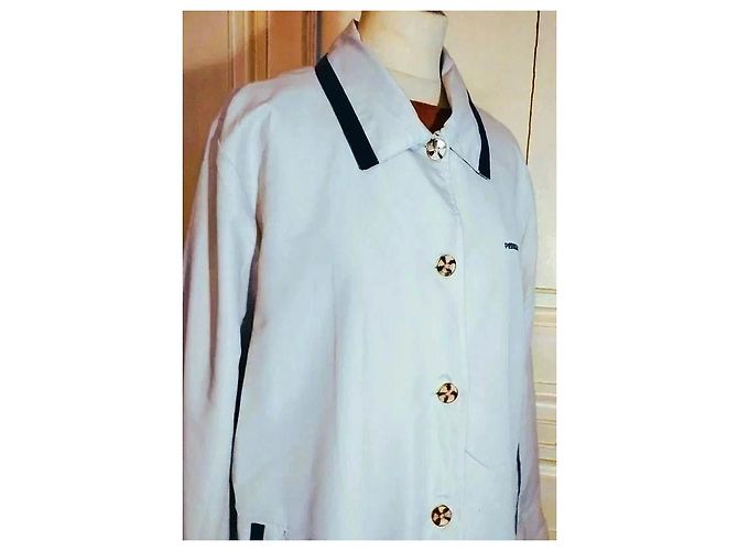 Pierre Balmain Light Trendy Couture Trenchcoat Weiß - Ansicht 4