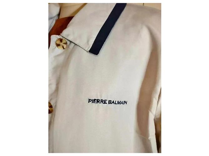 Pierre Balmain Light Trendy Couture Trenchcoat Weiß - Ansicht 7