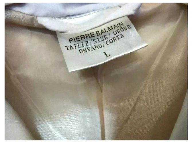 Pierre Balmain Light Trendy Couture Trenchcoat Weiß - Ansicht 8