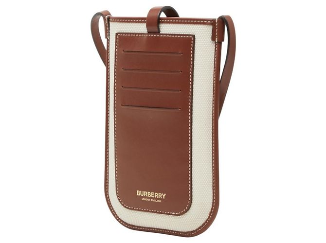 Borsa a tracolla Burberry London England Logo Marrone - vista 2