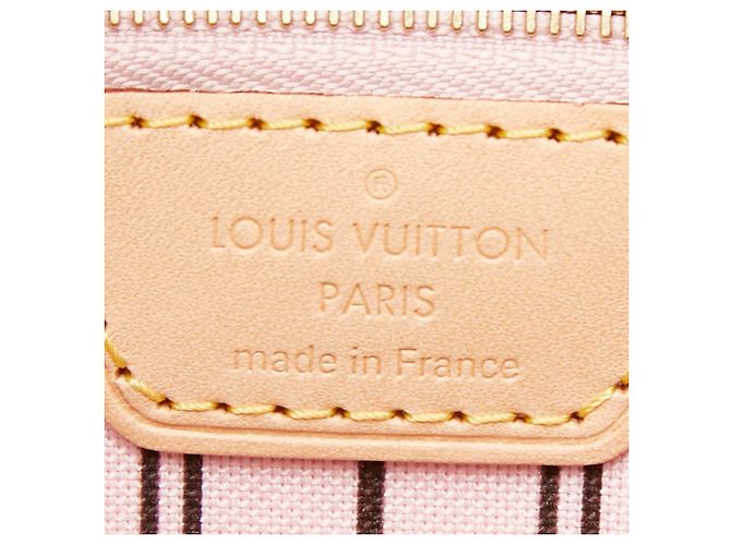 Sac Cabas Louis Vuitton Monogram Neverfull MM Marron Rose - vue 10