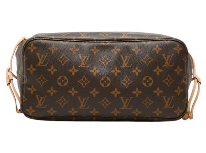 Sac Cabas Louis Vuitton Monogram Neverfull MM Marron Rose - vue 3
