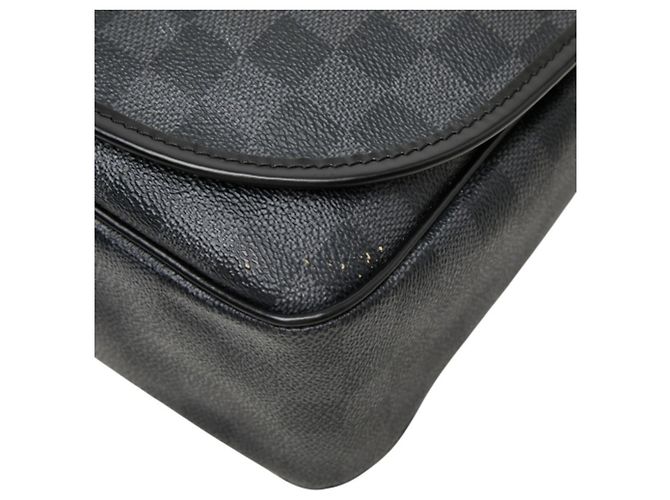 Borsa a Tracolla Louis Vuitton Damier Graphite Nero - vista 4