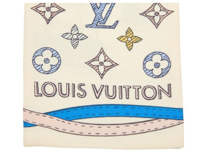 Pañuelo de seda Louis Vuitton Bandeau Up and Away Multicolor - vista 2