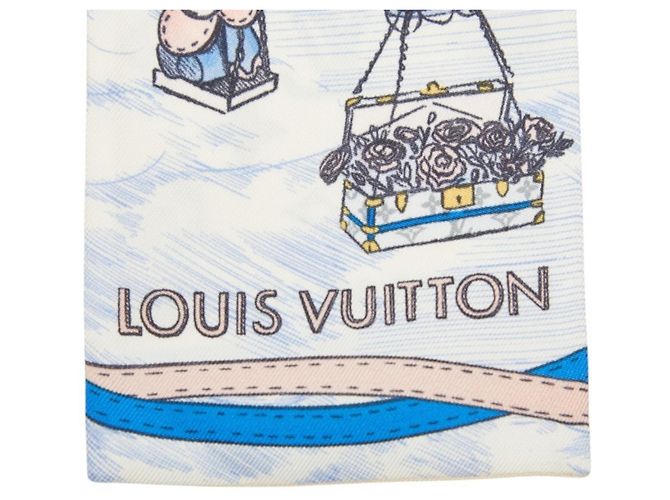 Pañuelo de seda Louis Vuitton Bandeau Up and Away Multicolor - vista 3