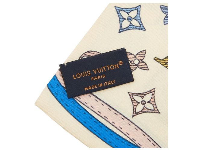 Pañuelo de seda Louis Vuitton Bandeau Up and Away Multicolor - vista 4