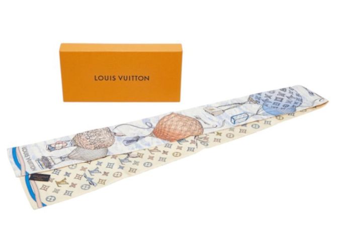 Pañuelo de seda Louis Vuitton Bandeau Up and Away Multicolor - vista 5