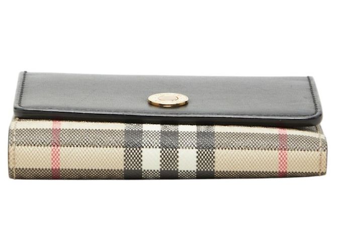 Cartera Tri-fold Burberry Nova Check Negro Beige - vista 3