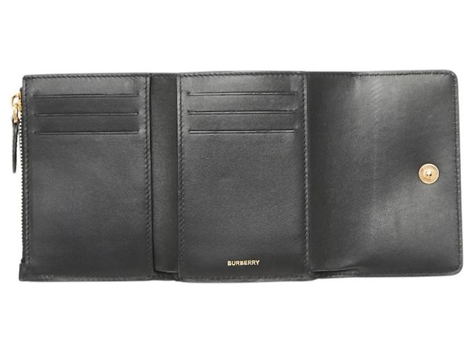 Cartera Tri-fold Burberry Nova Check Negro Beige - vista 6