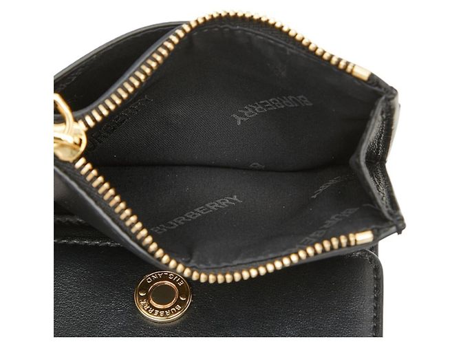 Cartera Tri-fold Burberry Nova Check Negro Beige - vista 7