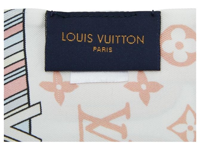 Louis Vuitton Bandeau My LV Tag Schal Weiß Mehrfarben - Ansicht 4