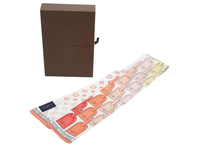 Louis Vuitton Bandeau My LV Tag Schal Weiß Mehrfarben - Ansicht 5
